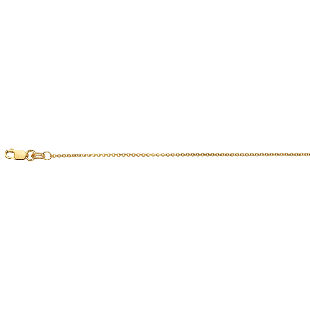 Noble Chain LLC - 14KT YELLOW GOLD CABLE CHAIN 1.3MM 18 INCHES