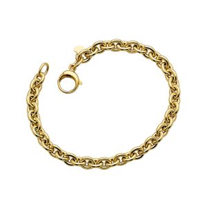 14KT YELLOW GOLD OVAL BRACELET 6.0MM
