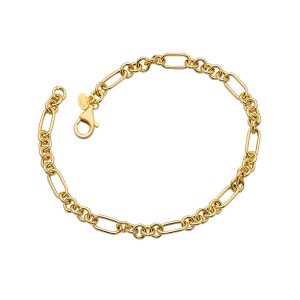 14KT YELLOW GOLD ROUND FIGARO 4.5MM