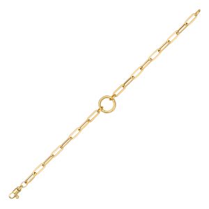 14KT YELLOW GOLD PAPERCLIP 4.0MM