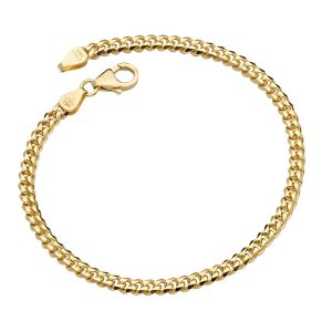 14KT YELLOW GOLD CURB 3.4MM