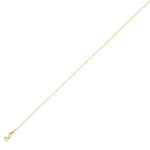 14KT YELLOW GOLD FLAT LINK CHAIN 1.0MM