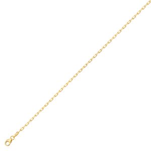 14KT YELLOW GOLD FLAT LINK CHAIN 2.2MM