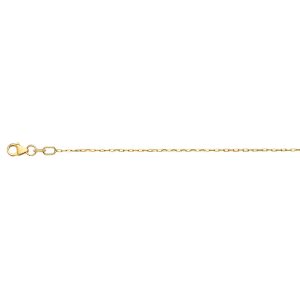 14KT YELLOW GOLD DIAMOND CUT FLAT LINK 0.9MM