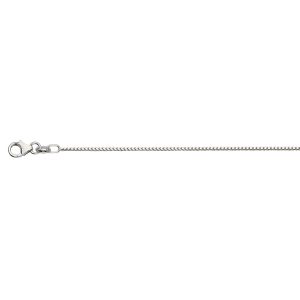 14KT WHITE GOLD SQUARE FRANCO 1.0MM