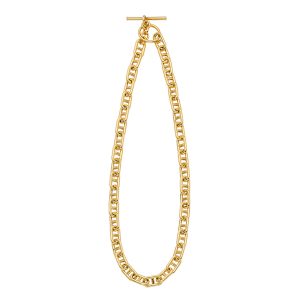 14KT YELLOW GOLD LARGE ANCHOR LINK NECKLACE 8.0MM
