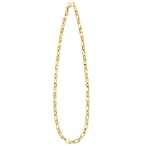 14KT YELLOW GOLD OVAL LINK 5.9MM WITH ALTERNATING TWIST LINK