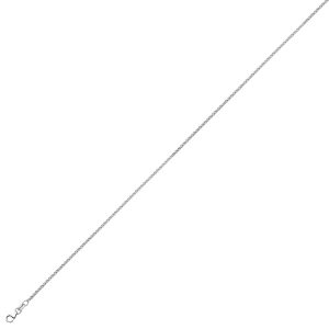 14KT WHITE GOLD SOLID ROPE CHAIN 1.4 MM
