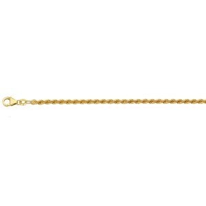 14KT YELLOW GOLD SOLID ROPE CHAIN 3.1MM