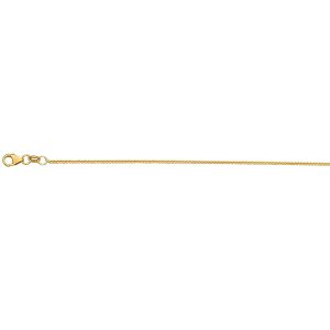 14KT YELLOW GOLD DIAMOND CUT WHEAT CHAIN 0.7MM