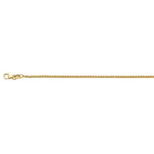 14KT YELLOW GOLD WHEAT CHAIN 1.5MM