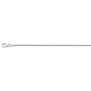 14KT WHITE GOLD WHEAT CHAIN 1.7MM
