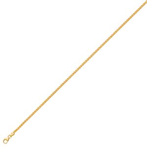 14KT YELLOW GOLD WHEAT BRACELET 2.1MM