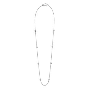 18KT DIAMOND-BY-THE-YARD 2 POINTERS 8 BEZELS WHITE