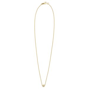 18KT DIAMOND-BY-THE-YARD (DBY) 15 POINTERS 1.3MM YELLOW CABLE CHAIN