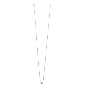 18KT DIAMOND-BY-THE-YARD (DBY) 20 POINTERS 1.3MM WHITE CABLE CHAIN