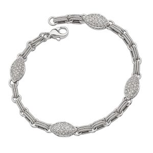 18KT WHITE GOLD BRACELET WITH DIAMONDS 0.82CTTW