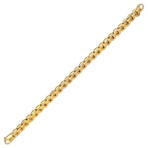 18KT YELLOW GOLD BRACELET 7.5MM ROUND BOX