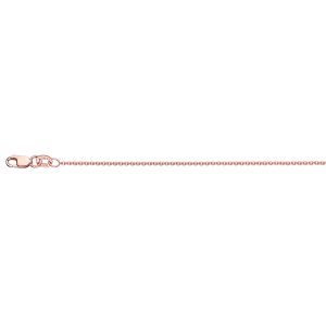 18KT ROSE GOLD CABLE CHAIN 1.3MM