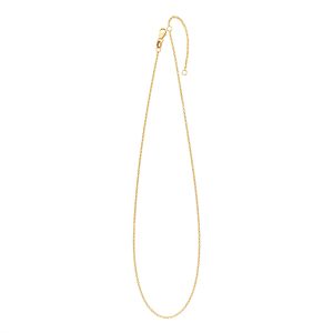 18KT YELLOW GOLD 1.5MM CABLE CHAIN  PLUS 2 INCHES EXTENDER (RING AT 16 INCH)