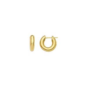 18KT YELLOW GOLD EARRINGS 4.60MM