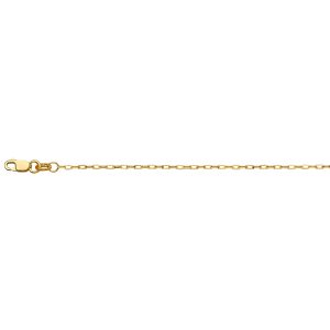 18KT YELLOW GOLD FLAT LINK CHAIN 1.2MM