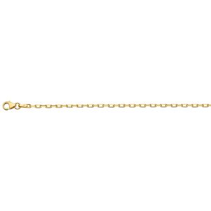 18KT YELLOW GOLD FLAT LINK CHAIN 2.2MM
