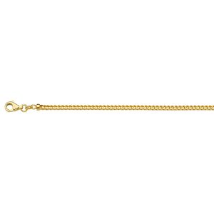18KT YELLOW GOLD SQUARE FRANCO 2.4MM