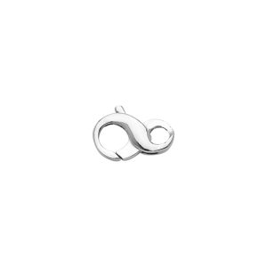 18KT WHITE GOLD MEDIUM FIGURE 8 CLASP _x000D_