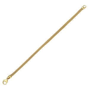 18KT YELLOW GOLD MESH BRACELET 3.6MM