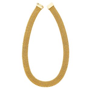 18KT YELLOW GOLD MESH FLAT 15.0MM