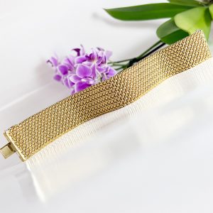 18KT YELLOW GOLD MESH FLAT 24.0MM