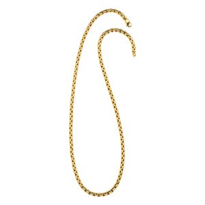 18KT YELLOW GOLD NECKLACE ROUND BOX 3.5MM