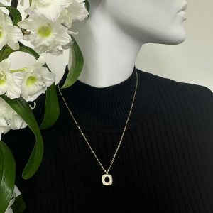 IVORY ENAMEL PENDANT 12.2MM