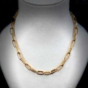 18KT YELLOW GOLD PRESTIGE LINE NECKLACE 8.00MM