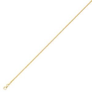 18KT YELLOW GOLD WHEAT CHAIN 1.7MM