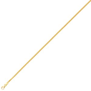 18KT YELLOW GOLD WHEAT CHAIN 2.1MM