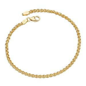 18KT YELLOW GOLD WHEAT CHAIN 2.5MM
