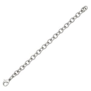 PLATINUM HEAVY OVAL LINK 8.0MM